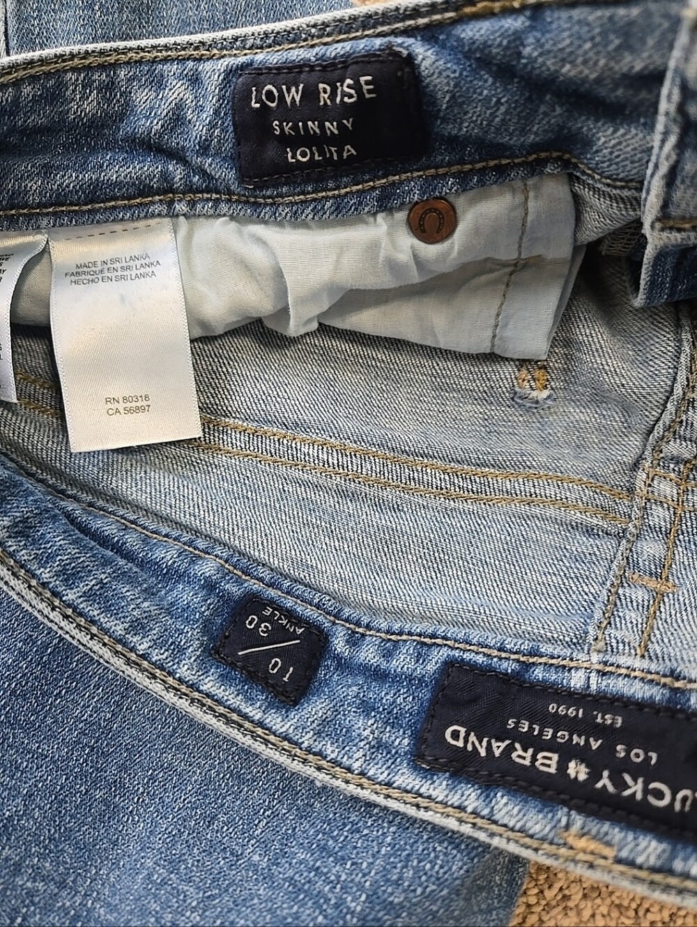 Lucky Brand Women's Jeans Low Rise Skinny Lolita Ankle Light Wash Jeans Size 10 - Picture 2 of 6
